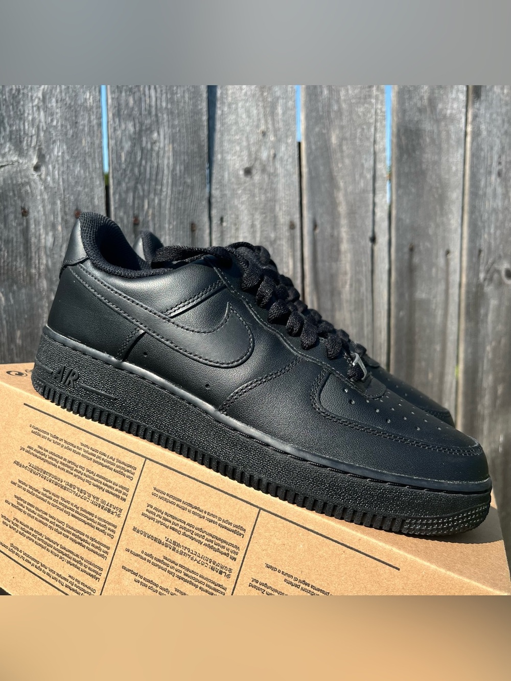 Nike Air Force 1 black size 7.5 men